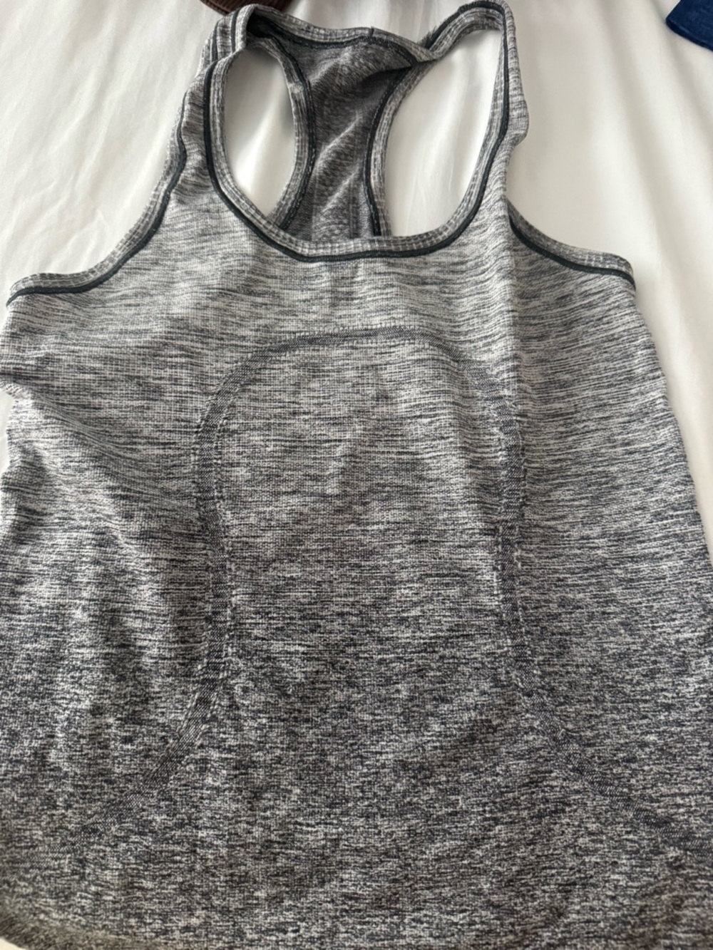 lululemon athletica Gray Heather Racerback Tank